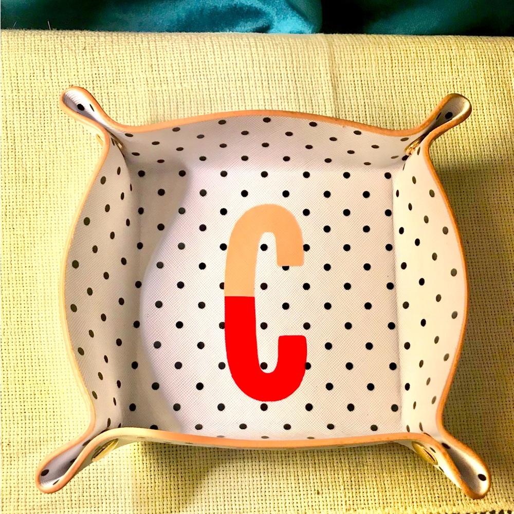 Kate Spade initial “C” trinket dish